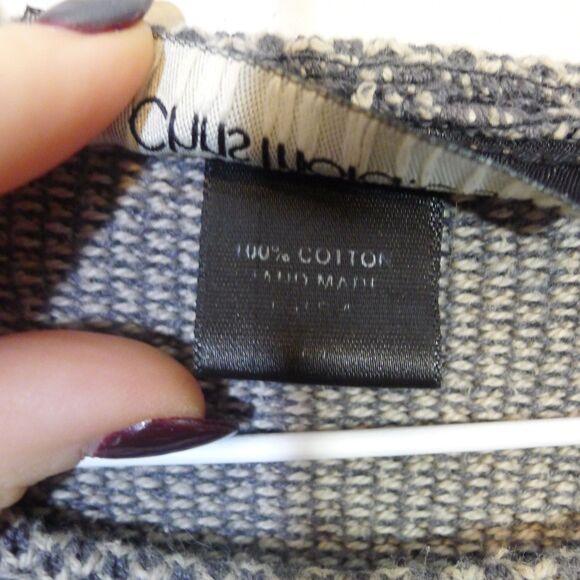 Chris Triola Chest Pocket Knit Cotton Sweater - Black/Tan - Picture 5 of 6